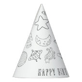 プラネットバースデーパーティーハット パーティーハット (左)