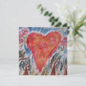 プラネットフラットカードのハート カード (スタンド正面)