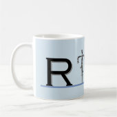 プラネットマグに乗る コーヒーマグカップ (左)