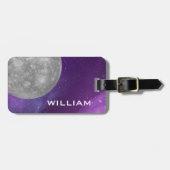 プラネットマーキュリー太陽のシステム宇宙パープル銀河系 ラゲッジタグ (正面横)