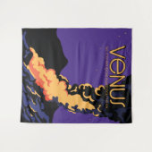 プラネットヴィーナス宇宙アートフォトプリント タペストリー (正面(横))