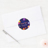 プラネット太陽の宇宙1st birthday Thank You Sticker ラウンドシール (封筒)