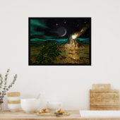 プラネット火山世界 ポスター (キッチン)