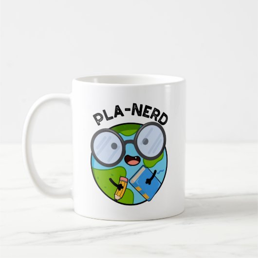 プラネット系おもしろダジャレ コーヒーマグカップ (左)