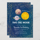 プラネット2ザムーン第2誕生日招待状 招待状 (正面/裏面)