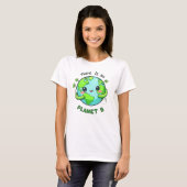 プラネットBはない、地球を愛しよう Tシャツ (正面フル)