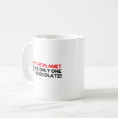 プラネ救ットチョコレート コーヒーマグカップ (正面左)