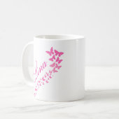 プラノム・ペルソナパーソナライズされたリゼ名フランスの コーヒーマグカップ (正面左)