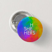 プラノメンボタ絵画ン虹 缶バッジ (正面&裏面)