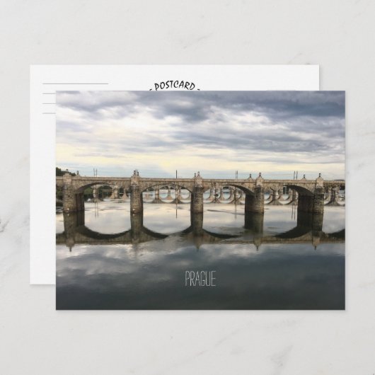 プラハからの挨拶!ポストカード ポストカード (正面/裏面)