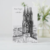プラハからフリーハンドスケッチを愛でInc サンキューカード (スタンド正面)