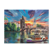 プラハのおとぎ話はがき