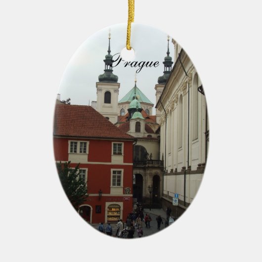 プラハのオーナメント セラミックオーナメント (正面)