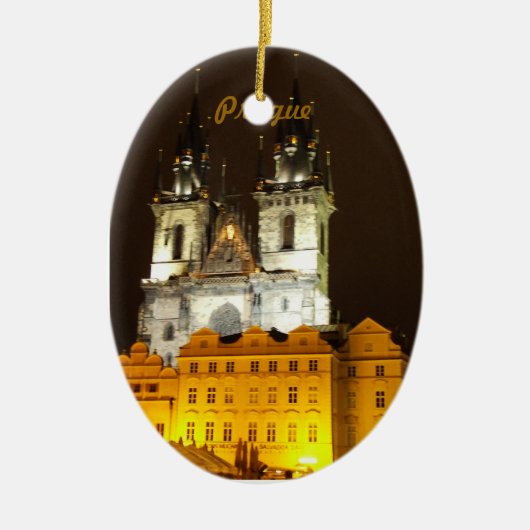 プラハのオーナメントTynの私達の女性 セラミックオーナメント (正面)