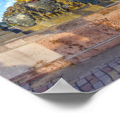 プラハのカレル・ブリッジにあるCalvary Sculpture ポスター (角)