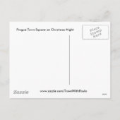 プラハのクリスマスナイトのはがき シーズンポストカード (裏面)