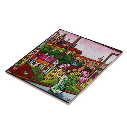 プラハのタイルのジョナサンのKisレフの日没 タイル (側面)