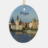 プラハのチェコのギフト旅行オーナメントPraha セラミックオーナメント (右)