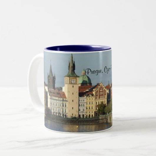 プラハのチェコスロバキア共和国のコーヒー/茶マグ ツートーンマグカップ (正面左)