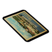 プラハのチェコスロバキア共和国のヴィンテージ旅行 マグネット (右側)