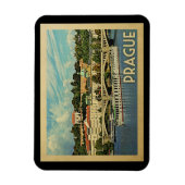 プラハのチェコスロバキア共和国のヴィンテージ旅行 マグネット (縦)