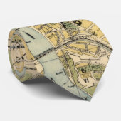 プラハのチェコスロバキア共和国(1905年)のヴィンテージの地図 ネクタイ (ロール)