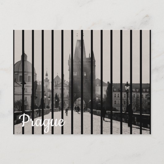 プラハのチャールズ橋 ポストカード (正面)