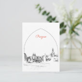 プラハのチャールズ橋 ポストカード (スタンド正面)