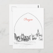 プラハのチャールズ橋 ポストカード (正面/裏面)