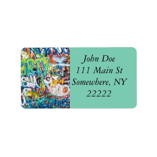 プラハのトリビュートグラフィティウォール ラベル (正面)