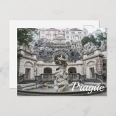 プラハのネプチューン像の噴水 シーズンポストカード (正面/裏面)