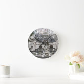 プラハのネプチューン像の噴水 ラウンド壁時計 (ホーム)