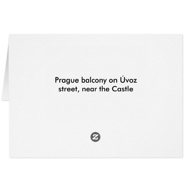 プラハのバルコニー (裏面横)