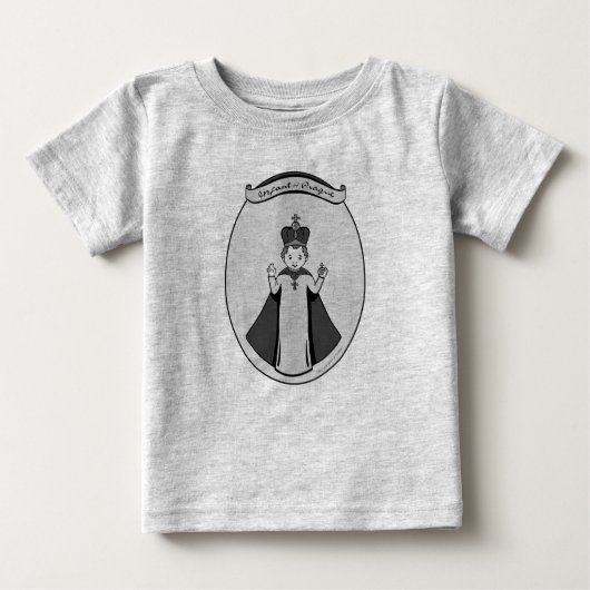 プラハのベビーまたは幼児のTシャツの乳児 ベビーTシャツ (正面)