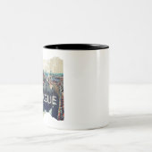 プラハの写真動揺して ツートーンマグカップ (中央)