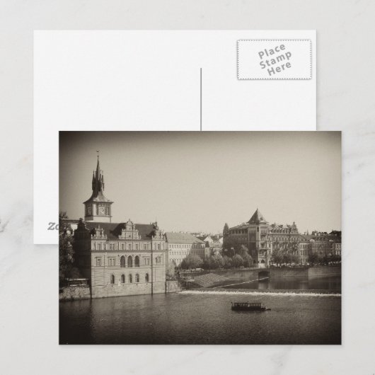 プラハの午後 ポストカード (正面/裏面)