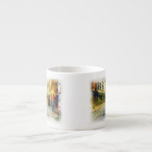 プラハの古い水彩画の通り エスプレッソカップ (正面)