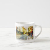 プラハの古い水彩画の通り エスプレッソカップ (右)