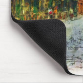 プラハの古い水彩画の通り マウスパッド (コーナー)