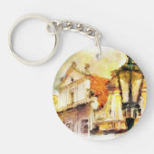 プラハの古い部分の通り キーホルダー (正面)
