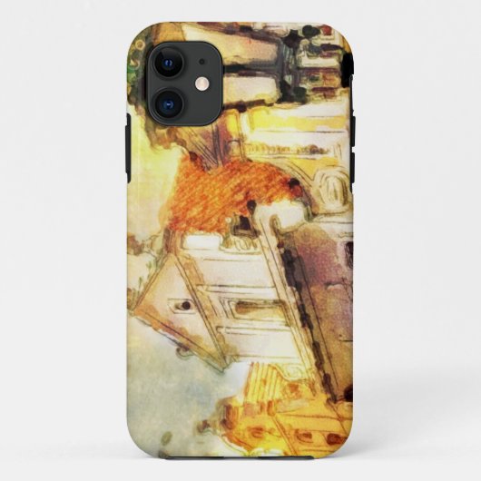 プラハの古い部分の通り Case-Mate iPhoneケース (裏面)