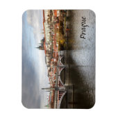 プラハの土産写真で嵐の日 マグネット (縦)