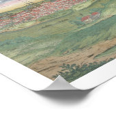 プラハの地図，「シビタテス・オルビス・テララム」より ポスター (角)