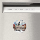 プラハの夜チェコ磁石 マグネット (インサイチュ (食洗機))