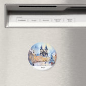 プラハの夜チェコ磁石 マグネット (インサイチュ (食洗機))