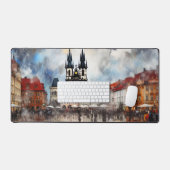 プラハの夜 デスクマット (キーボード&マウス)