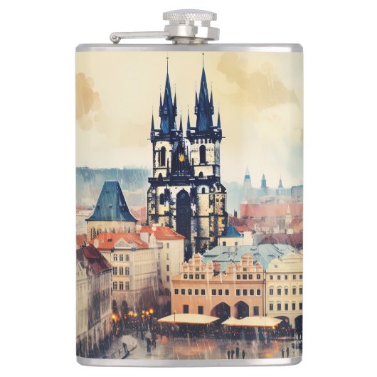 プラハの夜 フラスク (正面)