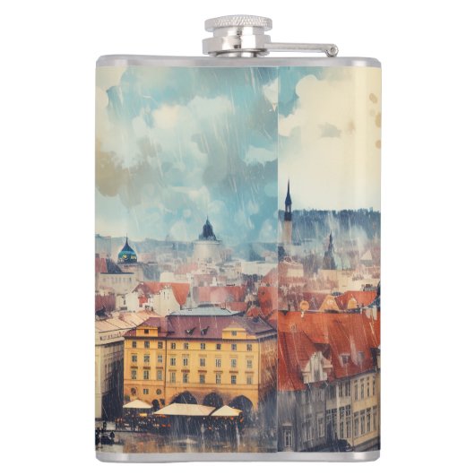 プラハの夜 フラスク (裏面)