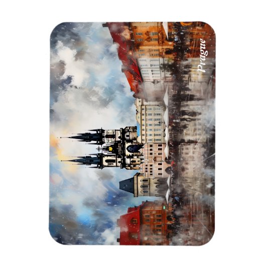 プラハの夜 マグネット (縦)