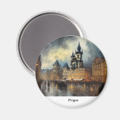 プラハの夜 マグネット (正面/裏面)